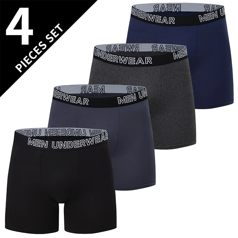 4/7 Piece Men's Long Sports Casual Boyshort Multicolor Multi-code Adolescent Parent-child Shorts Plus Size Comfortable Underwear