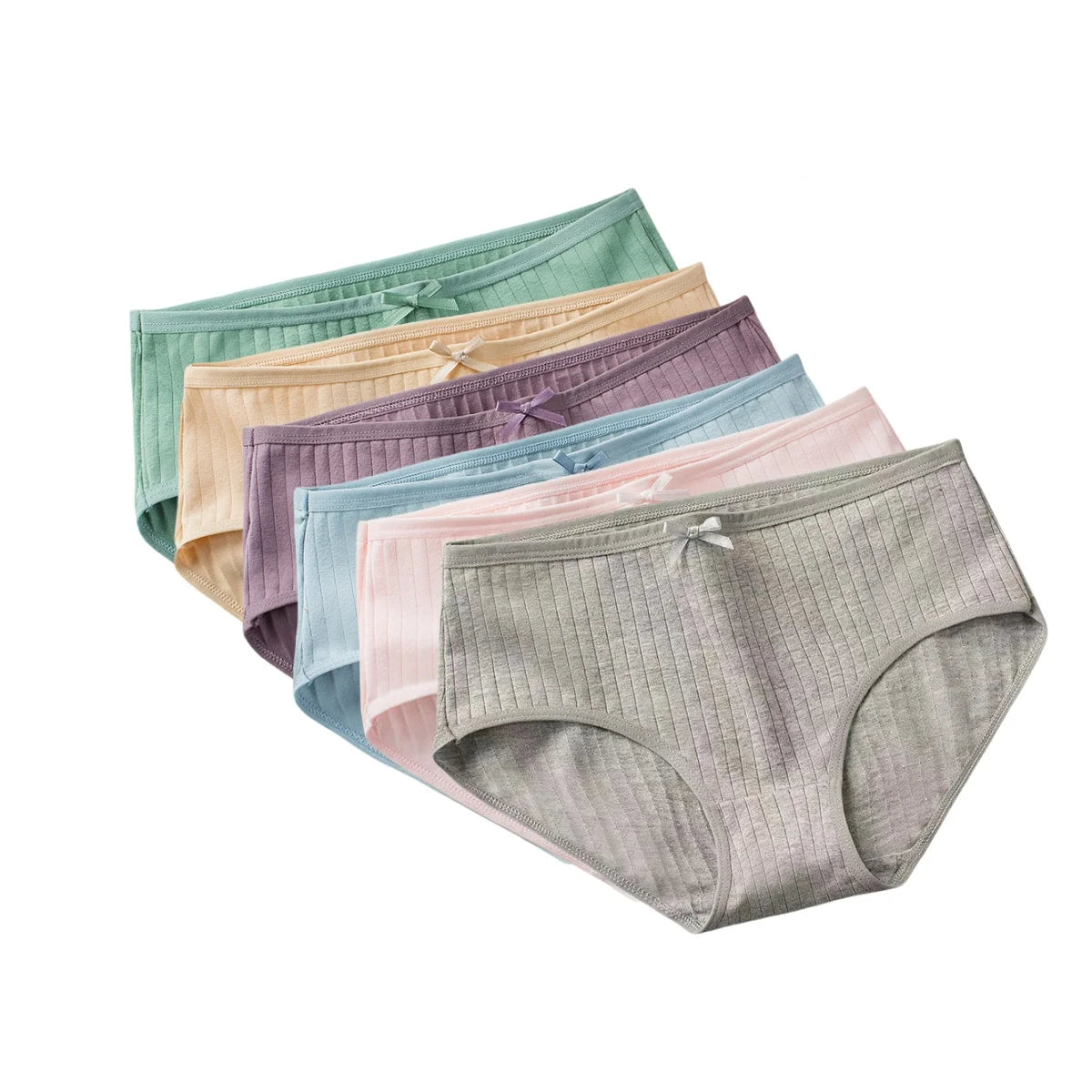 6Pcs/Set Women's Cotton Panties Sexy Soft Underpants Breathable Briefs Sexy Lingerie Stretch Underwear Female Underpants M-XL