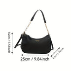 Fashion Shoulder Crossbody Bag with Adjustable Strap, Elegant Underarm Bag for Leisure Daily Party Handbag, Women'S Shoulder Bag
