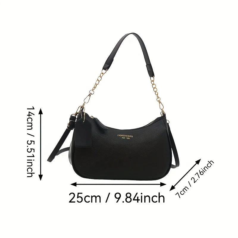 Fashion Shoulder Crossbody Bag with Adjustable Strap, Elegant Underarm Bag for Leisure Daily Party Handbag, Women'S Shoulder Bag