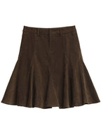 CHIC VEN Fashion Women Skirts Solid High Waisted A-line Hip Hugging Fish Tail Office Ladies Slim Half Skirt Autumn Winter 2025