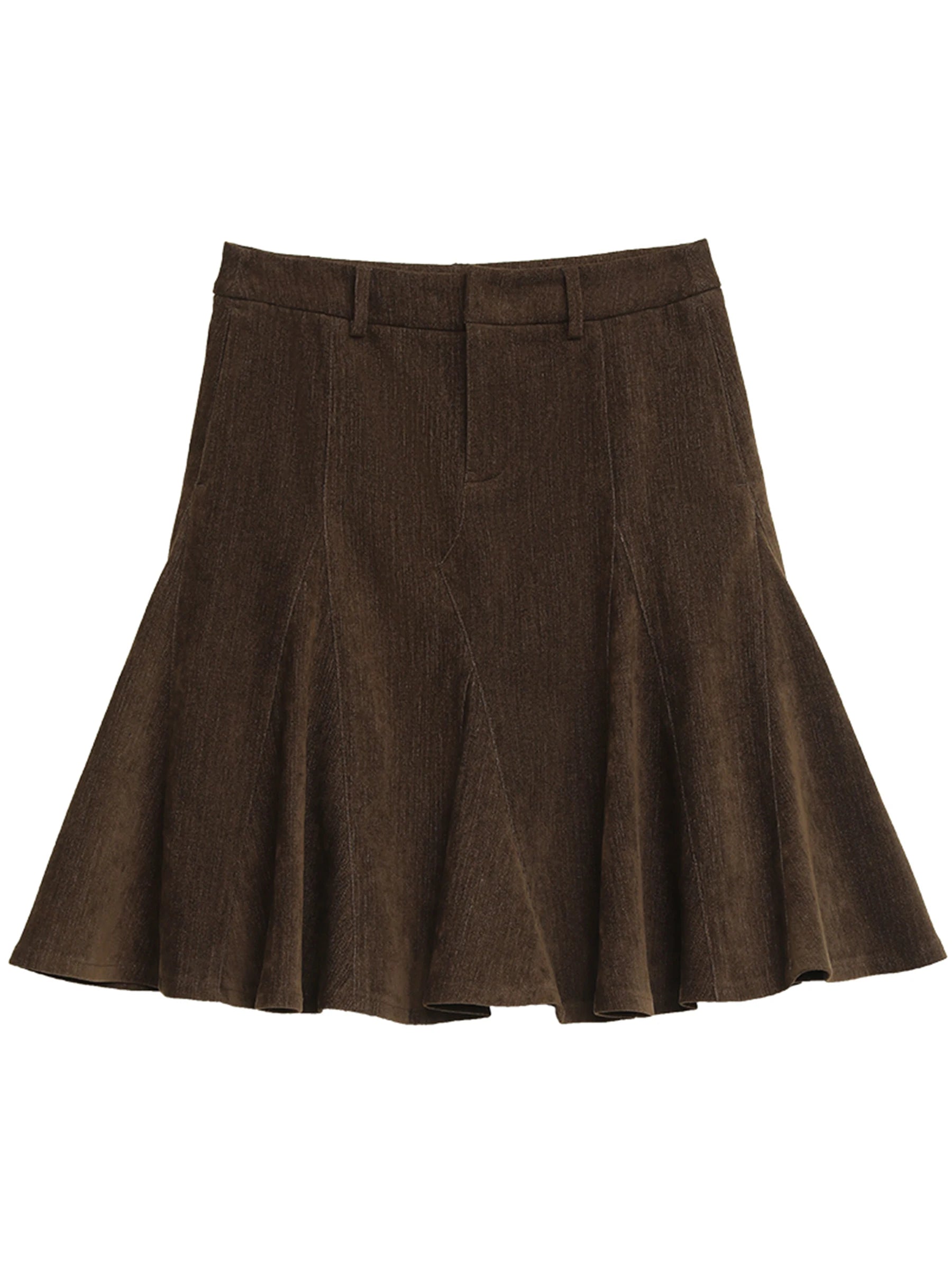 CHIC VEN Fashion Women Skirts Solid High Waisted A-line Hip Hugging Fish Tail Office Ladies Slim Half Skirt Autumn Winter 2025