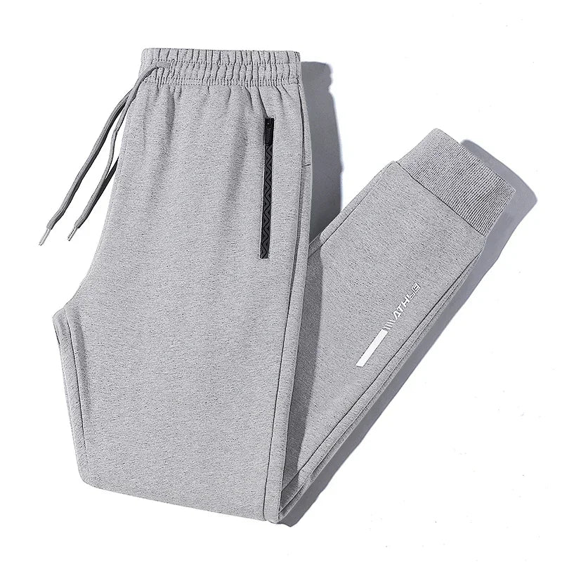Autumn Winter Outdoor High-quality Casual Sports Pants with Thick Velvet Fashionable Loose Breathable Versatile Men's Warm Pants