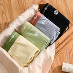 4PCS/Lot Boxer Shorts Mens Panties Cotton Men's Underwear Breathable Man U Convex Lingerie Comfortable Striped Men Boxers