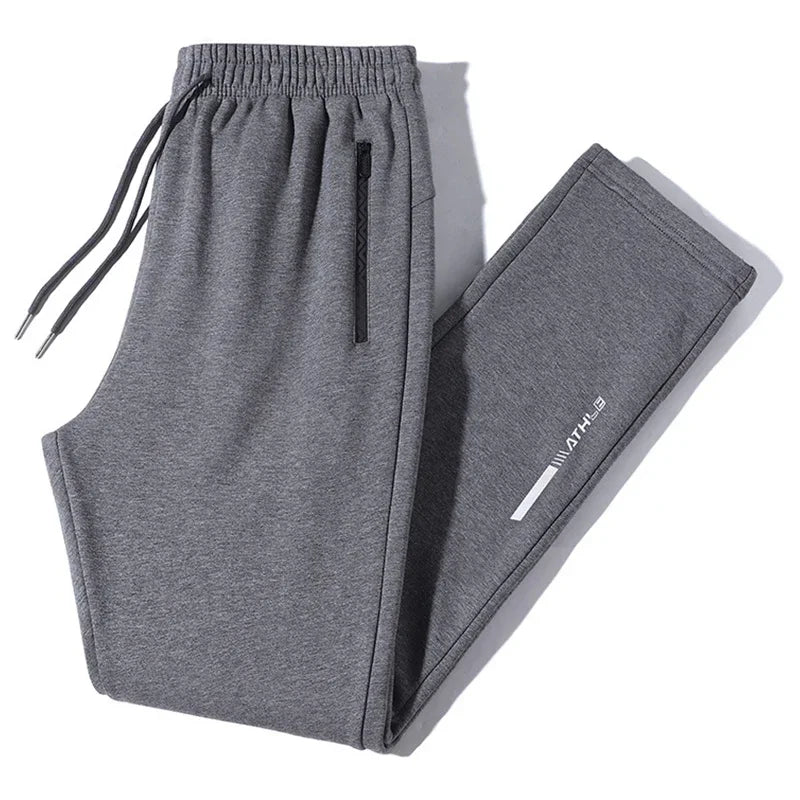 Autumn Winter Outdoor High-quality Casual Sports Pants with Thick Velvet Fashionable Loose Breathable Versatile Men's Warm Pants