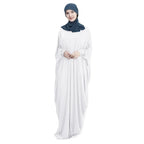 Ramadan Muslim Hijab Dress Abaya Dubai Prayer Garment One Piece Robe Islam Dresses for Women Solid Long Khimar Gown Turkey