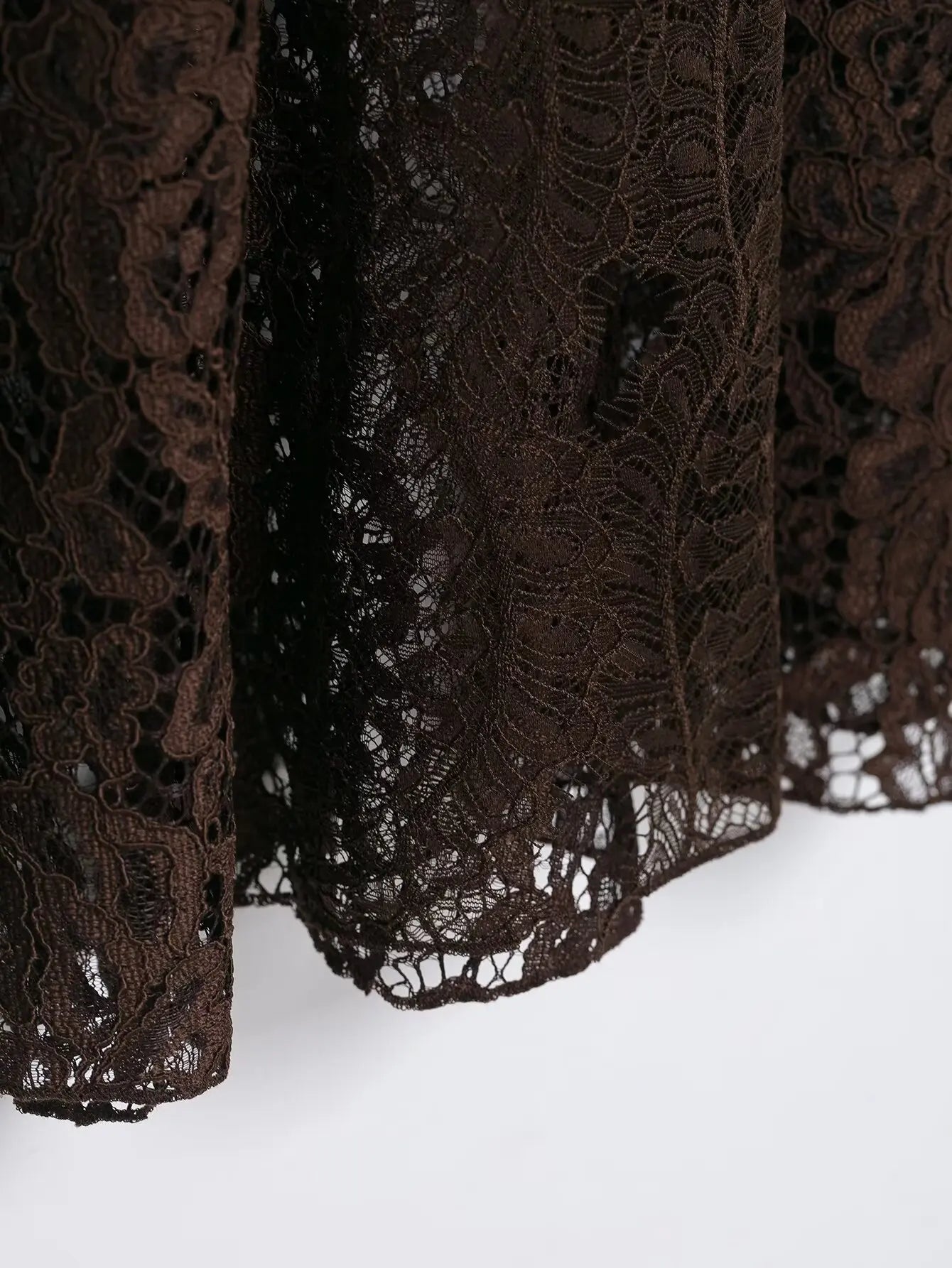 BSAY Lace Satin Elegant long Skirt Women Fashion Autumn Winter New brown Side Zip Chic Female High Waist Midi Skirts Mujer