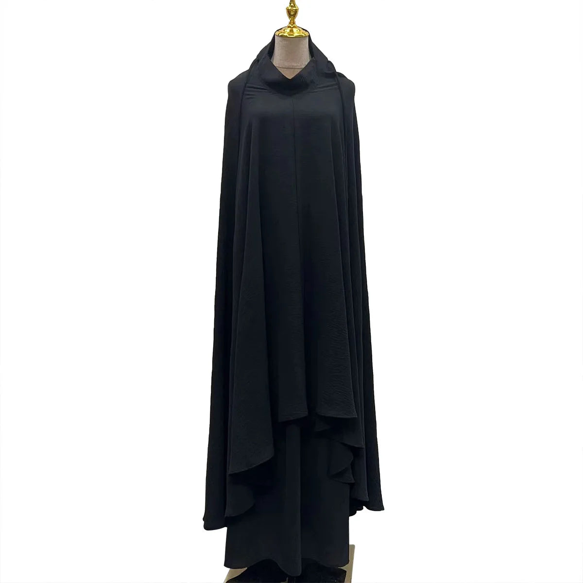 Ramadan Khimar Jalabiya Burqa Abaya Women Muslim Dress Prayer Garment Islam Clothing Eid Skirt 2 Pieces Set Robe Kaftan Djellaba