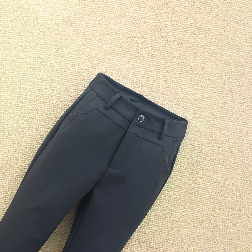 Black Dress Pants for Women, Spring and Autumn Style, Slim Fit, Straight-Leg Formal Work Pants, Ol Professional Attire, Pencil Pants, Dark Blue Narrow-Leg Women's Casual Pants, Sizes S to XXL