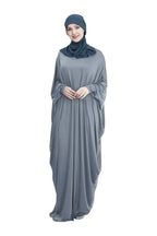 Ramadan Muslim Hijab Dress Abaya Dubai Prayer Garment One Piece Robe Islam Dresses for Women Solid Long Khimar Gown Turkey