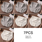 7PCS Woman High Waist Briefs Breathable Underwear Women Large Size Lingerie Pure Cotton Sexy Underware Triangular Panties Female