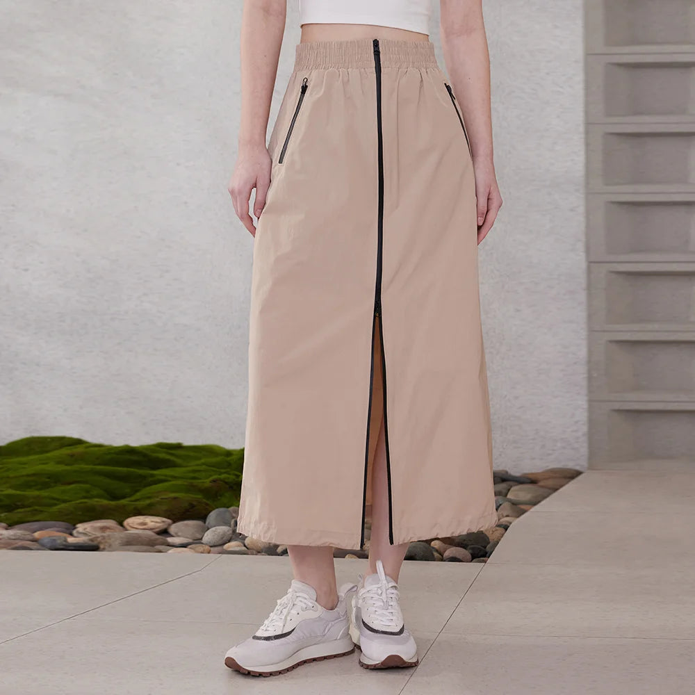 K2151W Sunscreen Skirts Combed Cotton Skirts For Women Ladies Loose Skirts