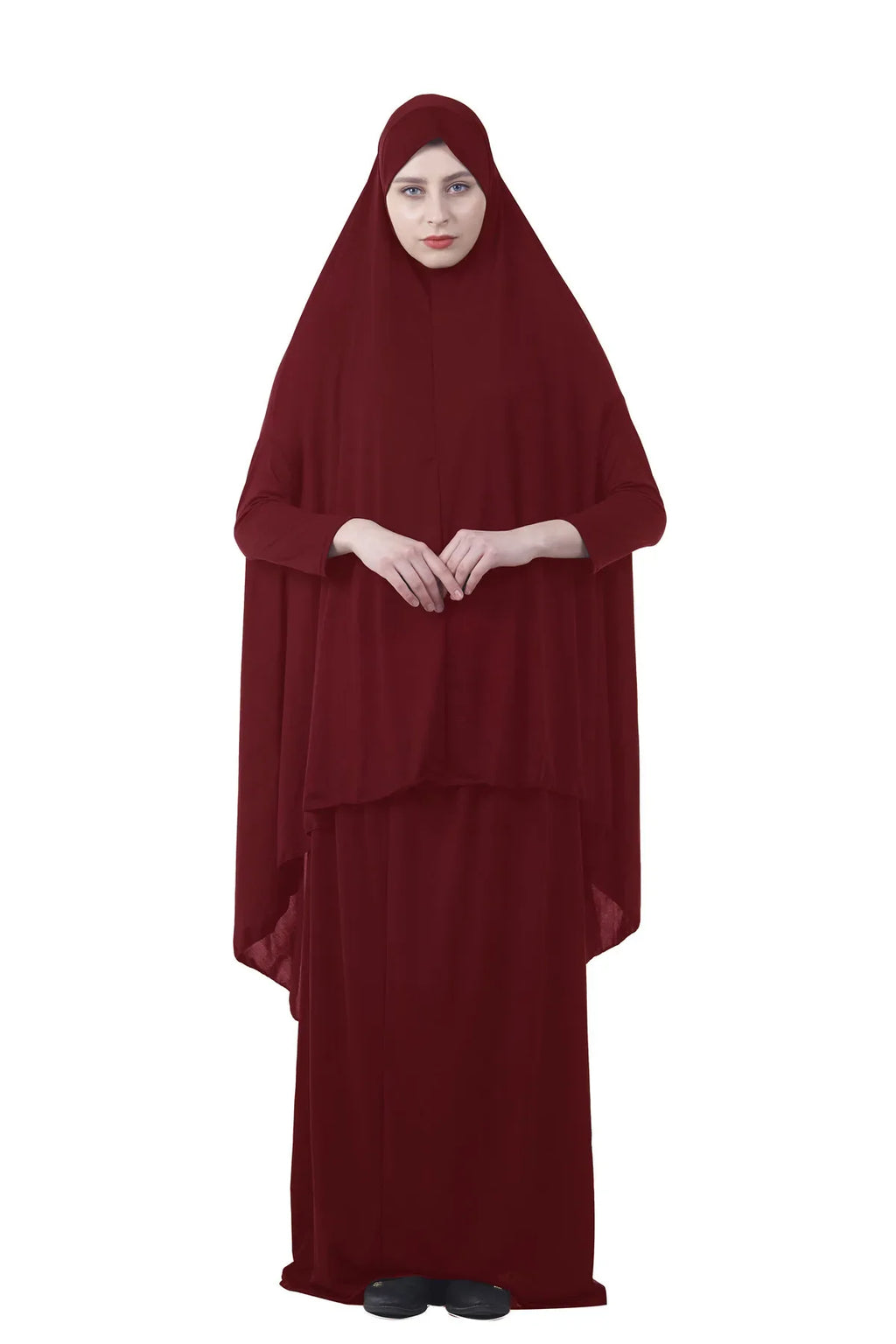 Eid Formal Muslim Prayer Garment Sets Women Hijab Dress Abaya Islamic Clothing Dubai Turkey Namaz Long Khimar Jurken Abayas 2025