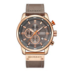 Curren 8291 Men Watch Business Leather Quartz Waterproof Wristwatch 6-Hand Date Casual Fashion Luxury Relogio Masculino