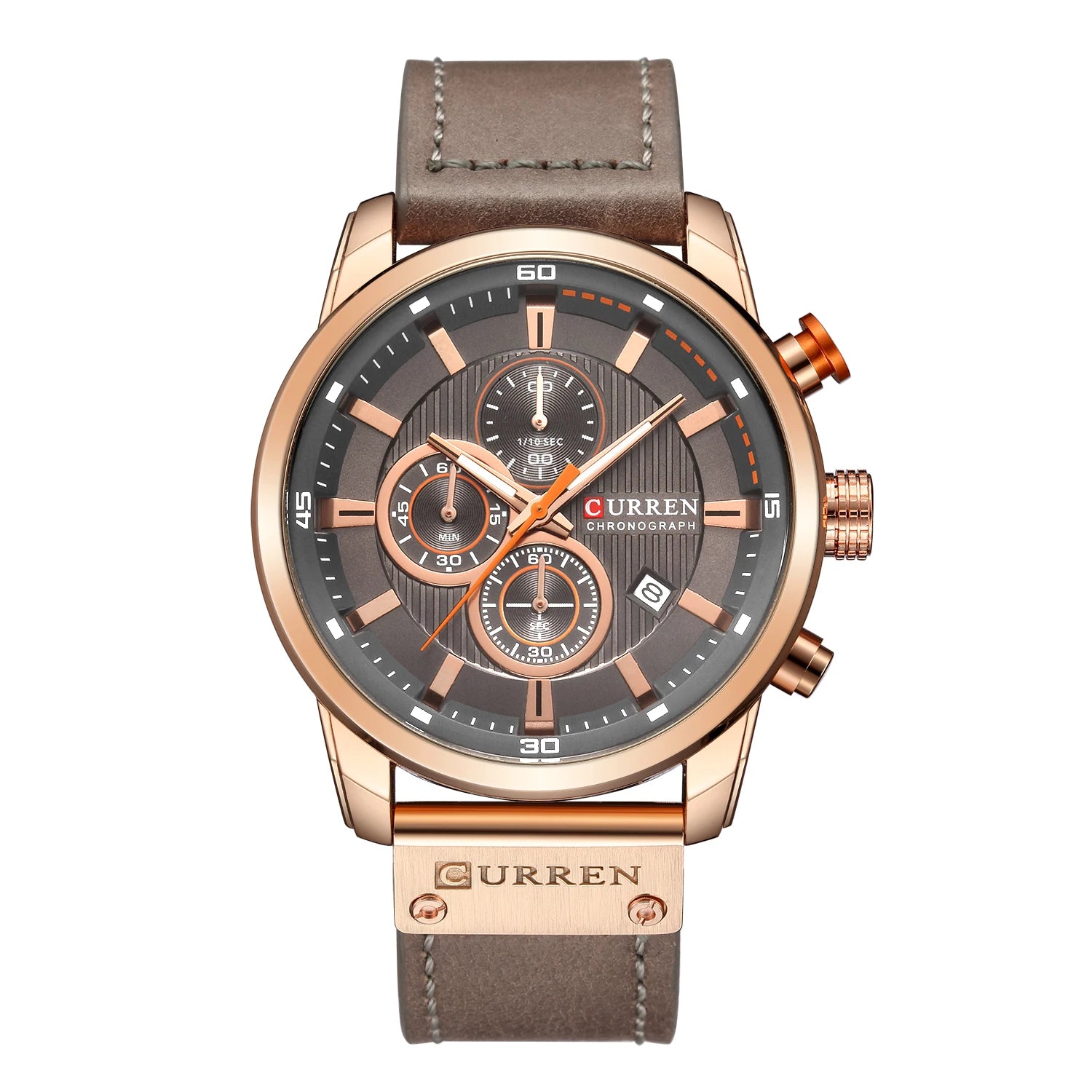 Curren 8291 Men Watch Business Leather Quartz Waterproof Wristwatch 6-Hand Date Casual Fashion Luxury Relogio Masculino