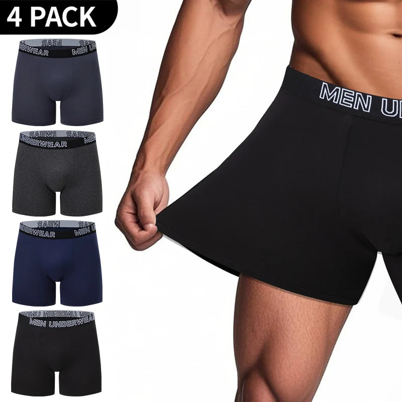 4/7 Piece Men's Long Sports Casual Boyshort Multicolor Multi-code Adolescent Parent-child Shorts Plus Size Comfortable Underwear