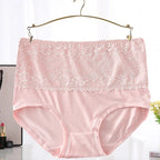 150kg 3XL-6XL Women Panties Briefs Super Over Plus Size Fat Mother Lace High Rise Lingerie Cute Underwear Lingerie Sexy Clothes