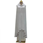 Ramadan Khimar Jalabiya Burqa Abaya Women Muslim Dress Prayer Garment Islam Clothing Eid Skirt 2 Pieces Set Robe Kaftan Djellaba