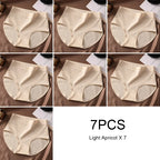 7PCS Woman High Waist Briefs Breathable Underwear Women Large Size Lingerie Pure Cotton Sexy Underware Triangular Panties Female