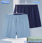 Mens Middle Waist Underwear Boxer Briefs Solid Underpants Panties Home Shorts Breathable Flat Boxers Absorption Knickers