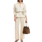 CHCH Women Elegant Solid Blouse Spring Summer Casual Long Sleeve V Neck Loose Shirt Office Lady Tunics Fashion Tops 2025