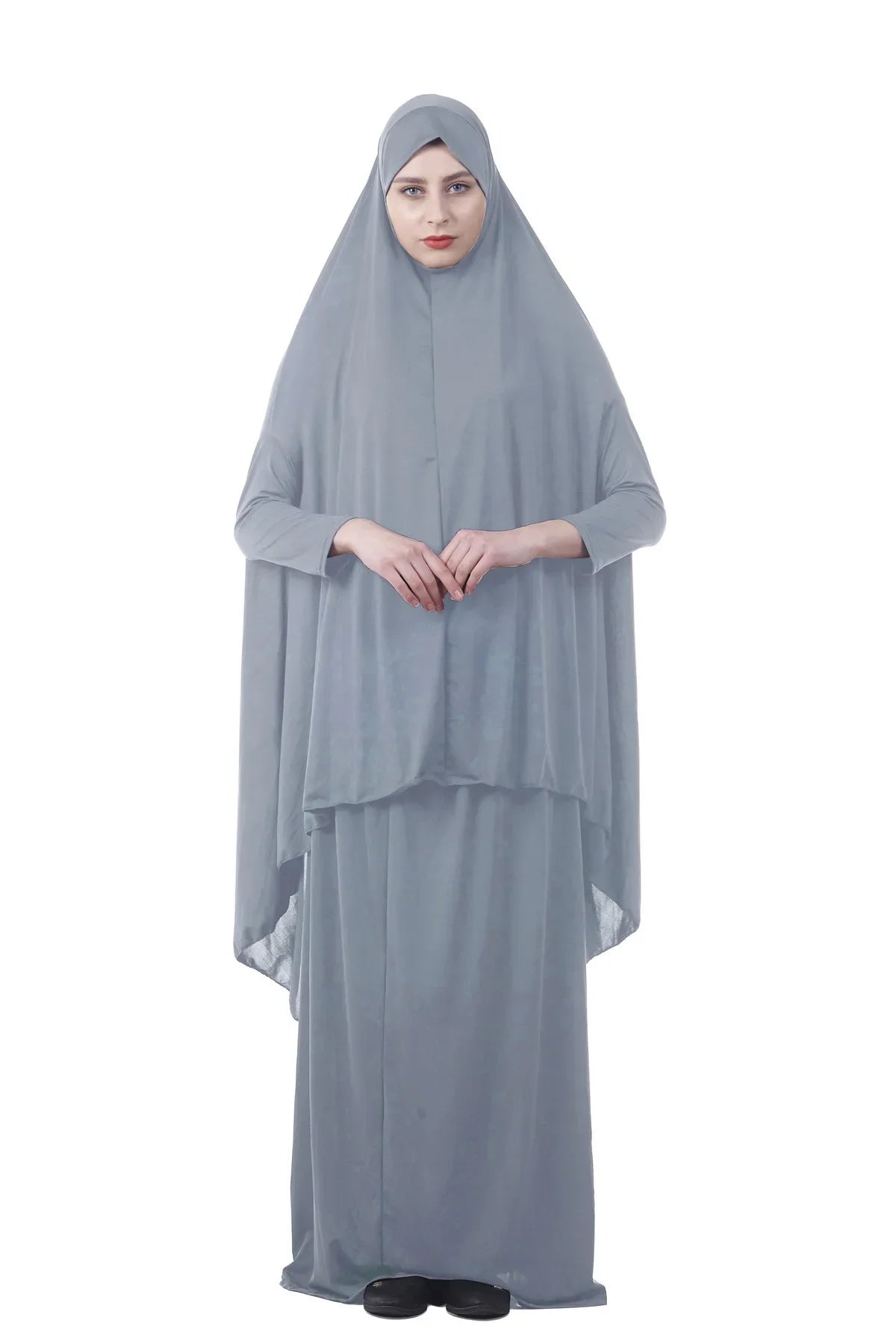 Eid Formal Muslim Prayer Garment Sets Women Hijab Dress Abaya Islamic Clothing Dubai Turkey Namaz Long Khimar Jurken Abayas 2025