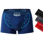 Men's Boxers Shorts  Push Up Underwear Modal Pantie  Man Breathable Magnetic Ice Silk Bullet Separation Pouch Underpants Cueca