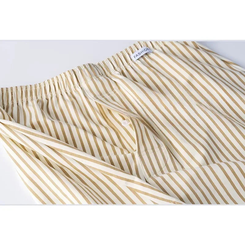 3Pack Mens Boxers Striped Aro Pants Cotton Boxershorts Men Pajama Pants Loose Breathable Boys Underwear Boxer Hombre Men