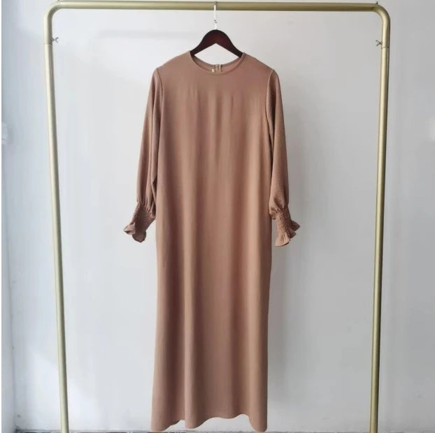 Abaya Muslim Woman Dress Sweet Style Long Sleeves Dubai Turkey Modest Clothing Islam Hijabi Robe Elegant Dresses Ramadan Eid