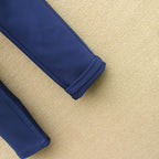 Eadodo Dark Blue Women's Dress Pants, Spring and Autumn Ol Business Attire Suit Pants, Dark Blue Work Pants, Slim Straight Pants, Drapey Wrinkle-Resistant Polyester Fabric Women's Casual Long Pants