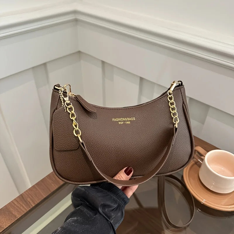 Fashion Shoulder Crossbody Bag with Adjustable Strap, Elegant Underarm Bag for Leisure Daily Party Handbag, Women'S Shoulder Bag