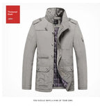 Autumn And Winter New Mid-length Jacket Men's Windproof Casual Oversized Loose