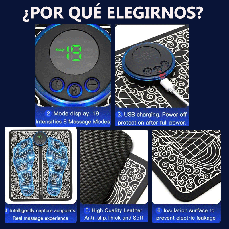 Massajador elétrico para os pés 