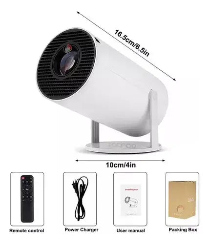 Projetor Android 12 – Home Theater inteligente e cheio de estilo