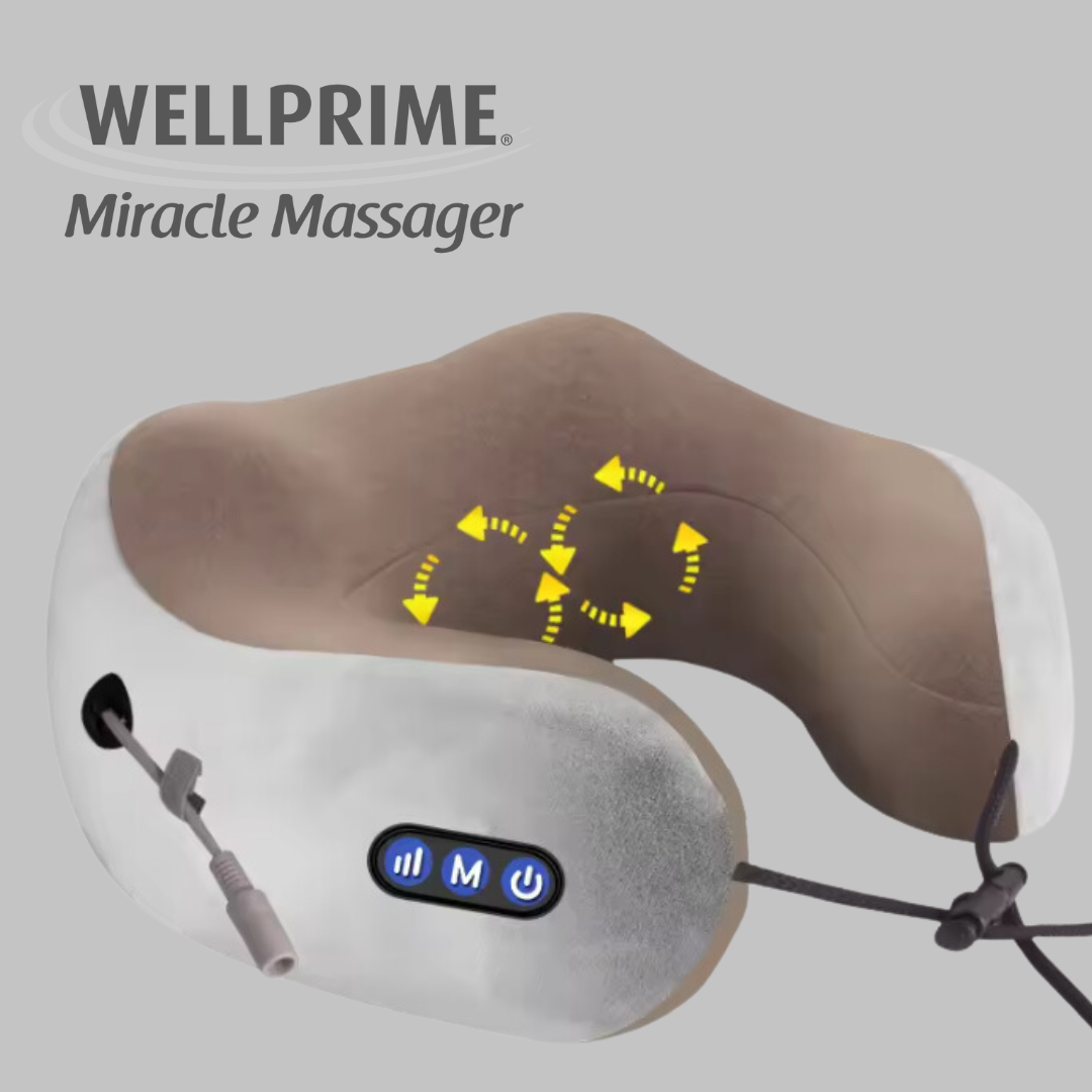 Massajador elétrico de pescoço e ombros Wellprime para relaxamento e alívio da dor