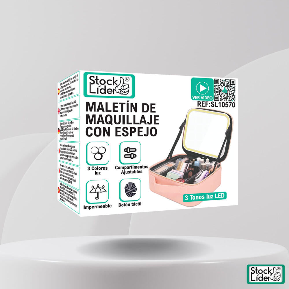 Estojo de maquilhagem com espelho