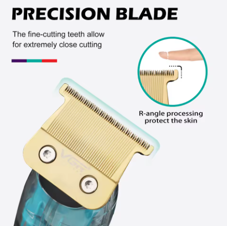 Cortadora de Pelo Profesional VGR Original para Hombres – Kit de Barbería Completo Recargable