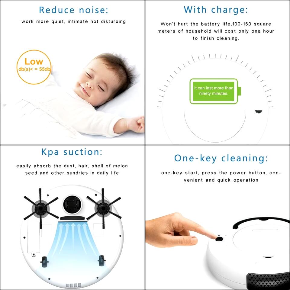 3-in-1 Smart Robot Vacuum Cleaner