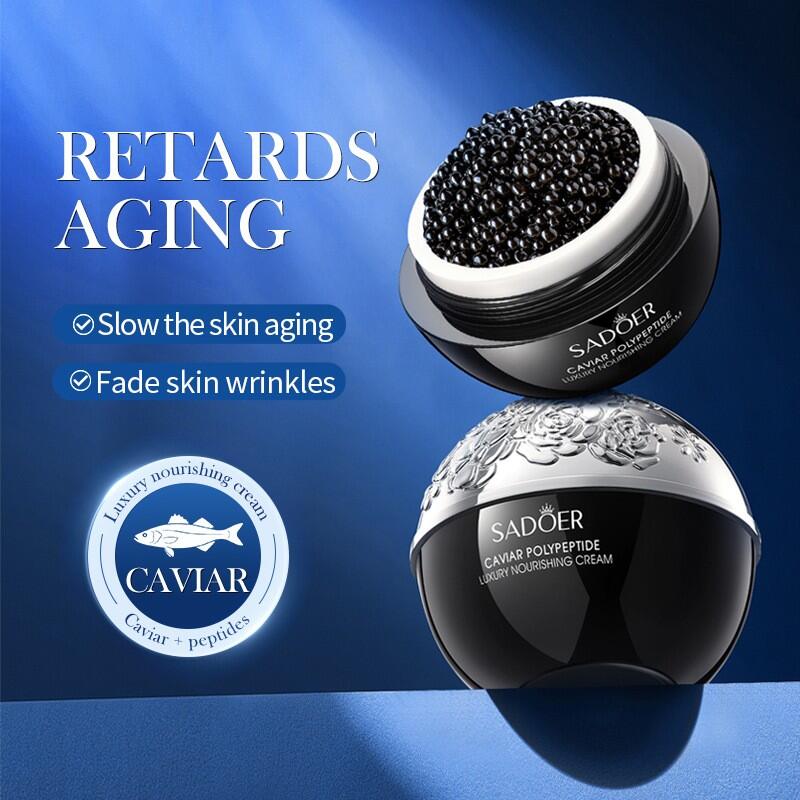 🌟 Crema Antiarrugas Reafirmante con Caviar y Polipéptido SADOER – 30g