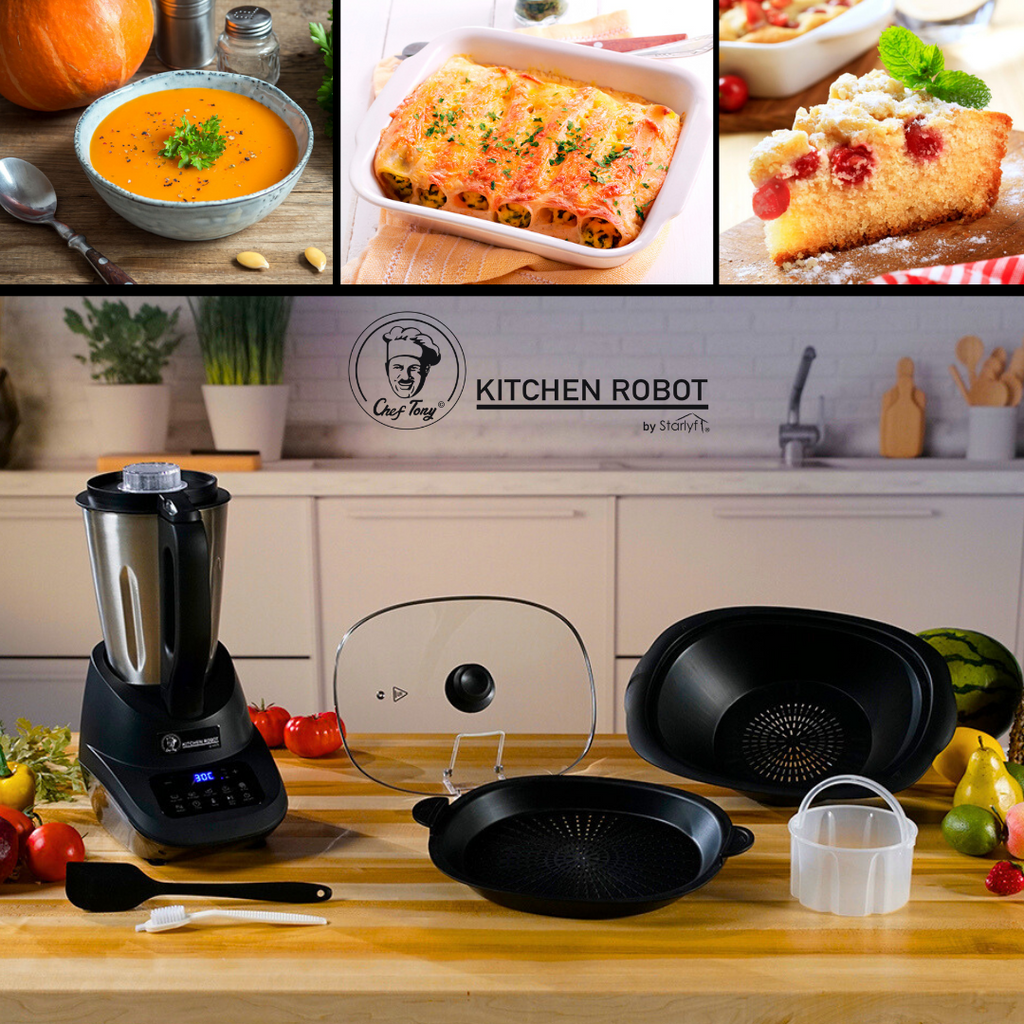 Conjunto completo de robots de cozinha Chef Tony