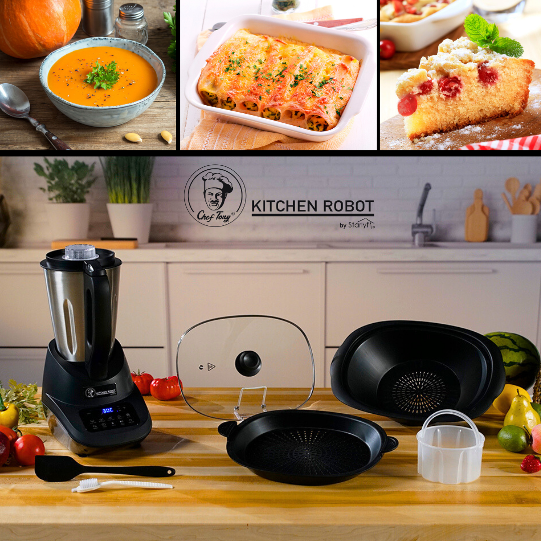 Conjunto completo de robots de cozinha Chef Tony