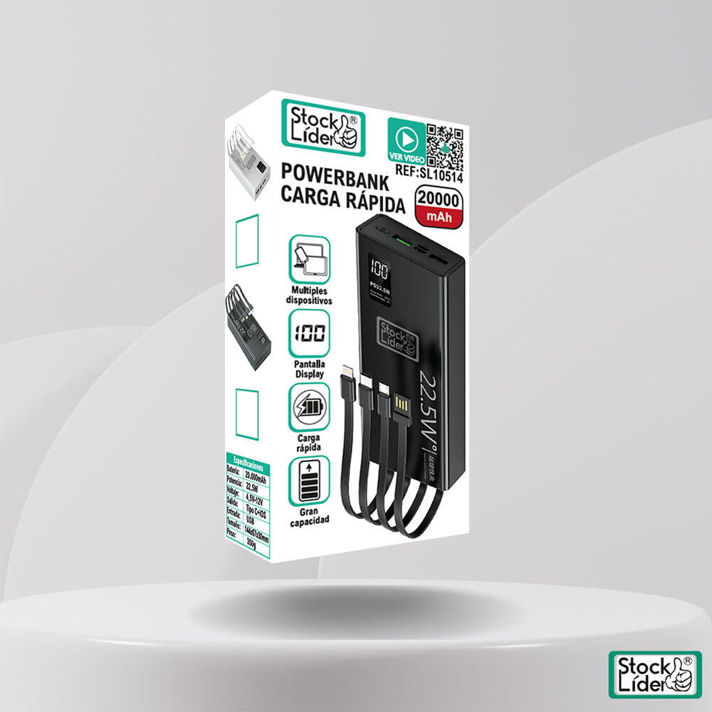 Powerbank de carregamento rápido