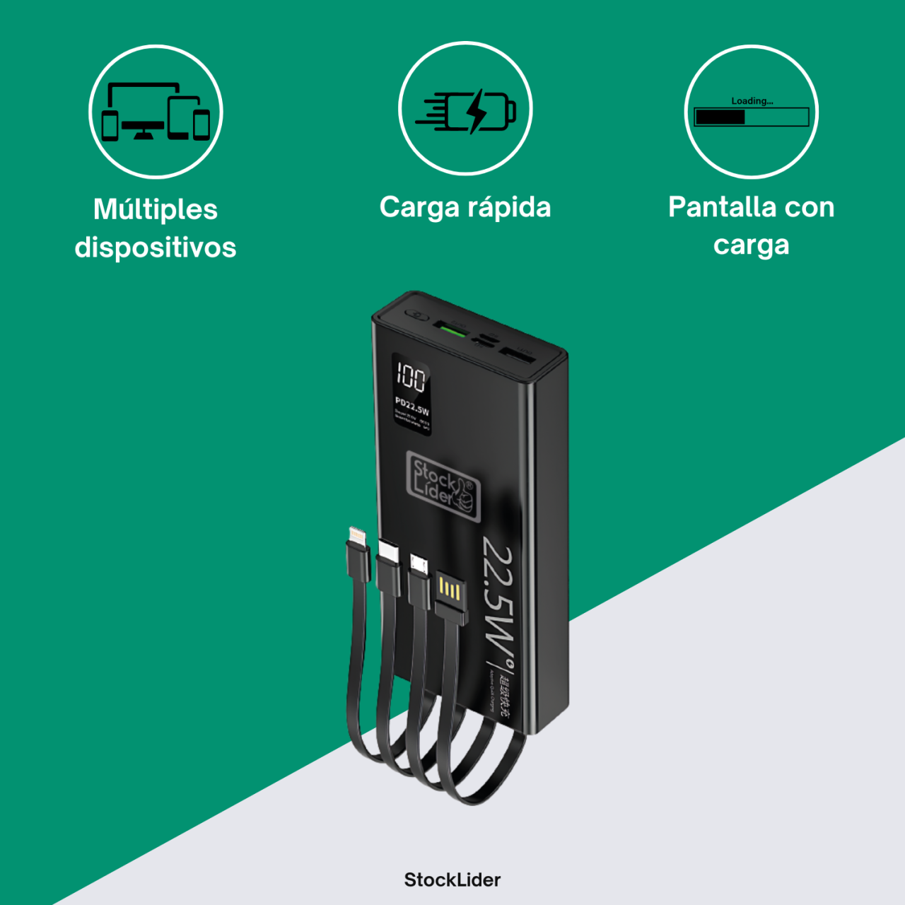 Powerbank de carregamento rápido