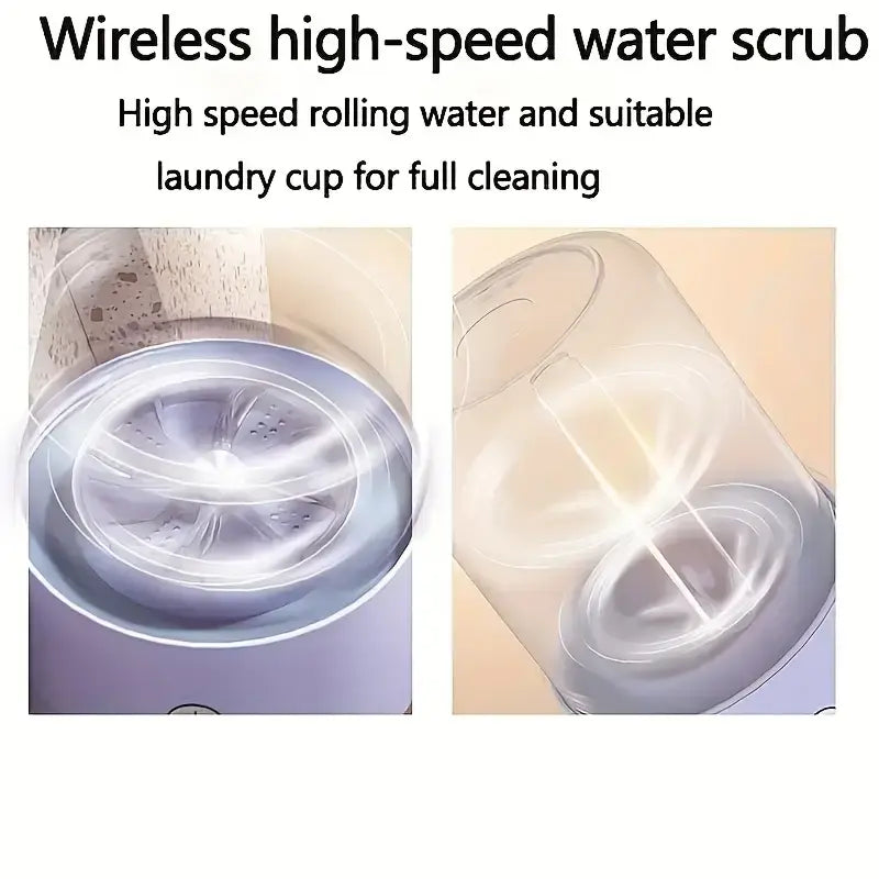 Máquina de lavar roupa portátil sem fios recarregável para roupa interior e meias 🧦🩲