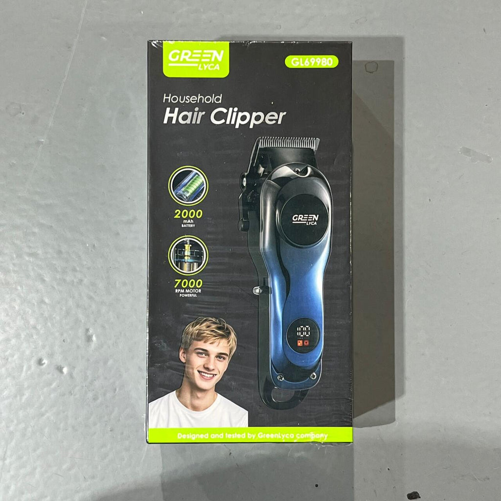 Máquina de cortar cabelo profissional com bateria de 2000mAh e motor de 7000RPM
