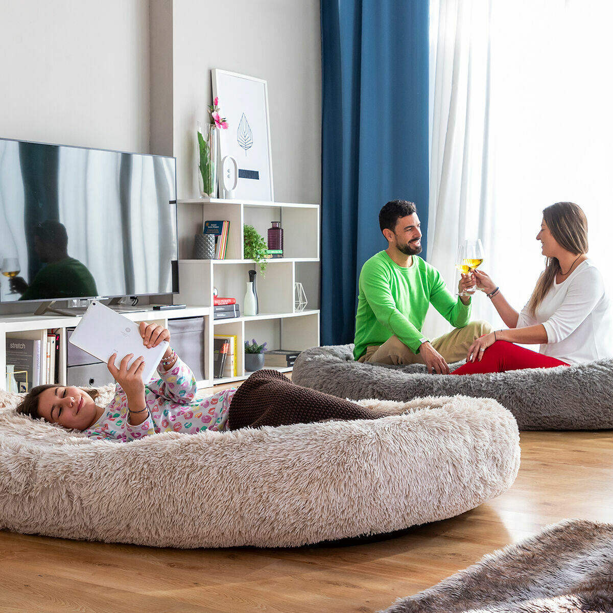 Cama para Cães Humanos | Cama para Cães Humanos XXL InnovaGoods Cinza