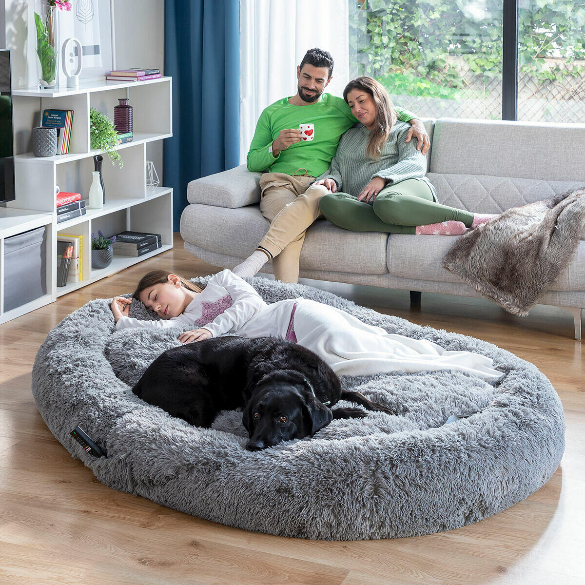 Cama para Cães Humanos | Cama para Cães Humanos XXL InnovaGoods Cinza