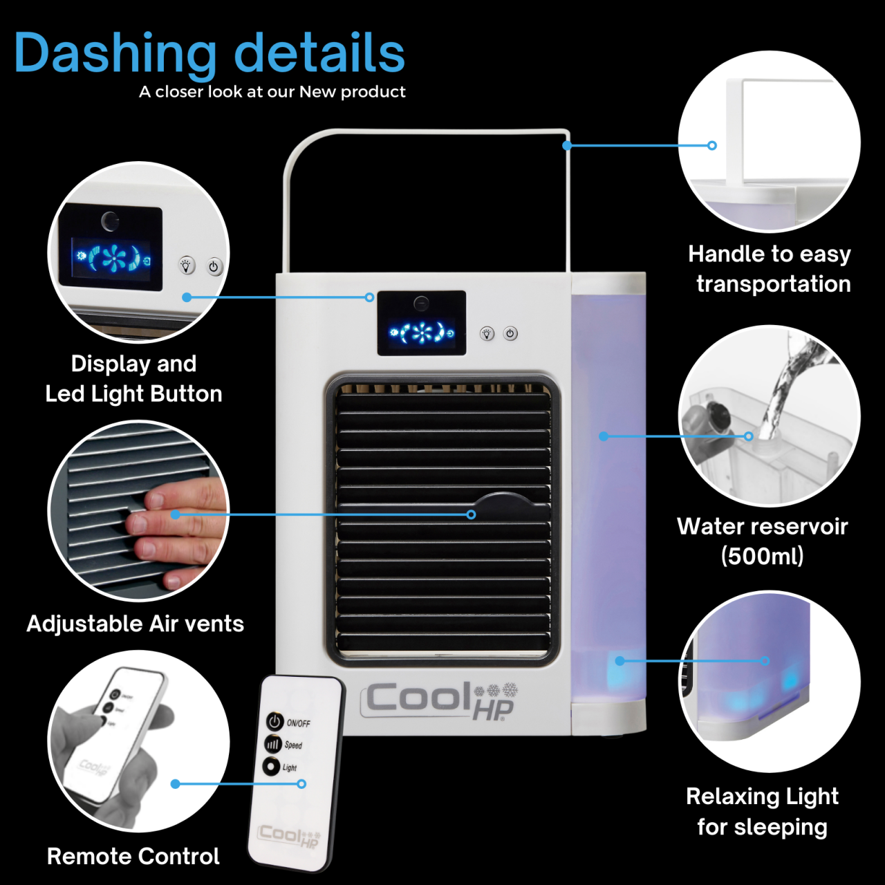 COOLER HP com comando à distância